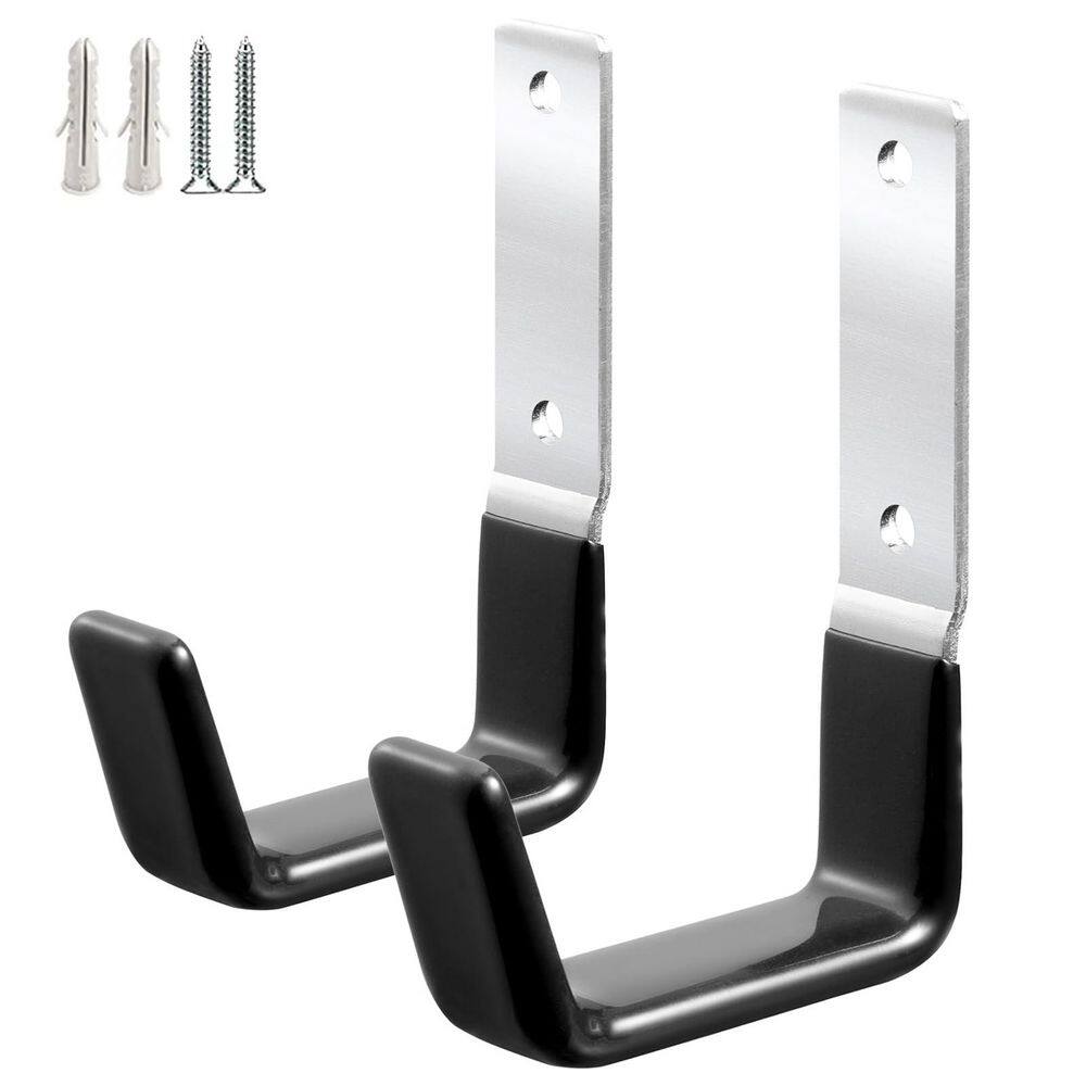 Heavy Duty 5 in. Steel Garage Hooks with Anti-Slip PVC Coating, Wall Mount Organizer for Tools, Garden Hoses, 2-Pack price history on PriceWatchPro