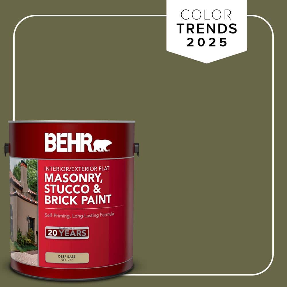 1 gal. #PPU9-24 Amazon Jungle Flat Interior/Exterior Masonry, Stucco and Br