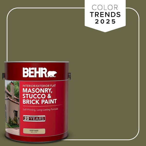 1 gal. #PPU9-24 Amazon Jungle Flat Interior/Exterior Masonry, Stucco and Brick Paint
