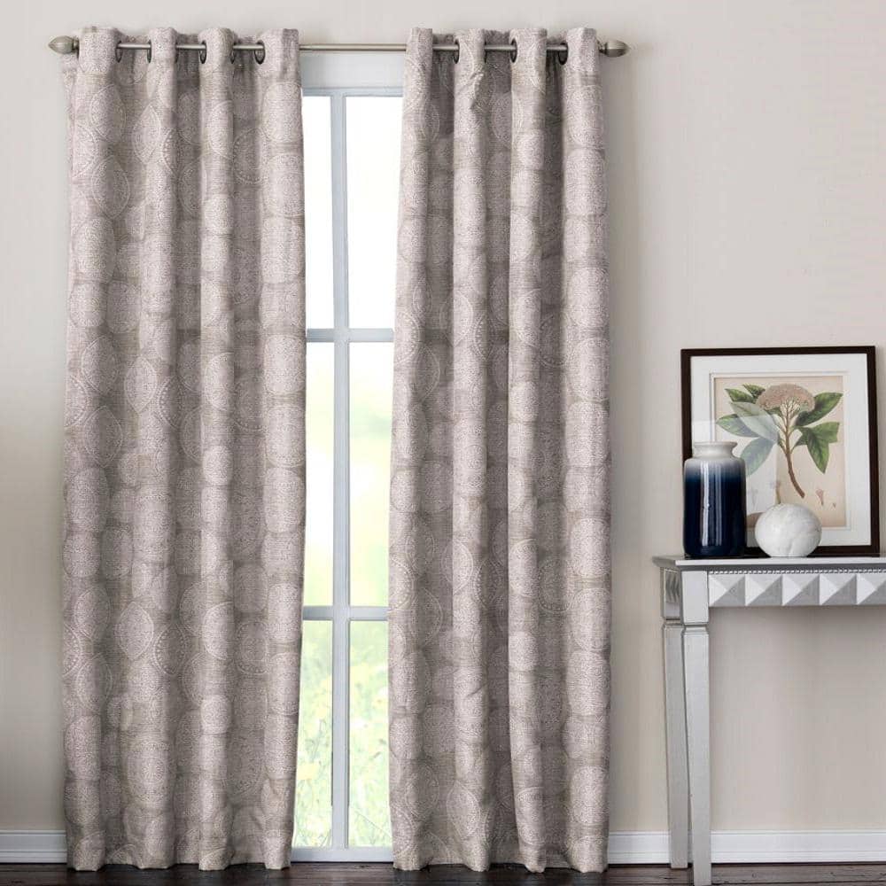 Mandera 50 in. W x 63 in. L Polyester Room Darkening Window Panel in Taupe price history on PriceWatchPro