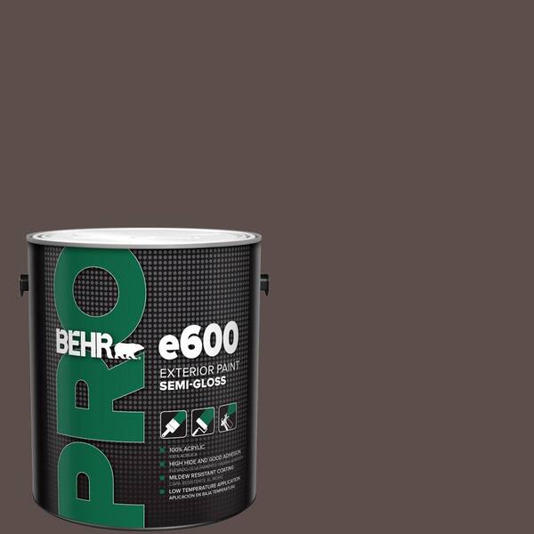 BEHR PRO 1 gal. #ECC-28-3 Charred Hickory Semi-Gloss Exterior Paint