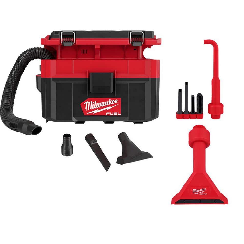 M18 FUEL PACKOUT Cordless 2.5 Gal Wet/Dry Vac w/AIR-TIP 1-1/4 in. - 2-1/2 in. Right Angle and Magnetic Nozzle (6-Piece) price history on PriceWatchPro
