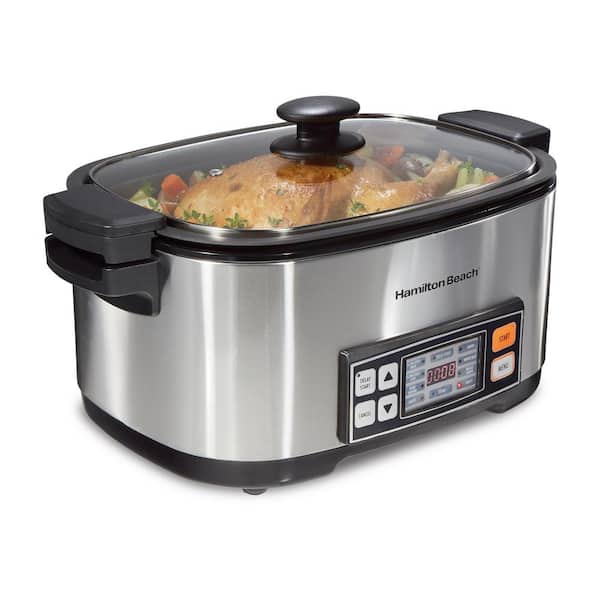 Crock-Pot 6 Quart 5-In-1 Non-Stick Stainless Steel Multi-Cooker