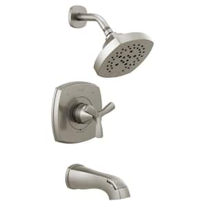 Stryke 1-Handle Wall Mount 5-Spray Tub and Shower Faucet Trim Kit in Stainless (Valve Not Included)