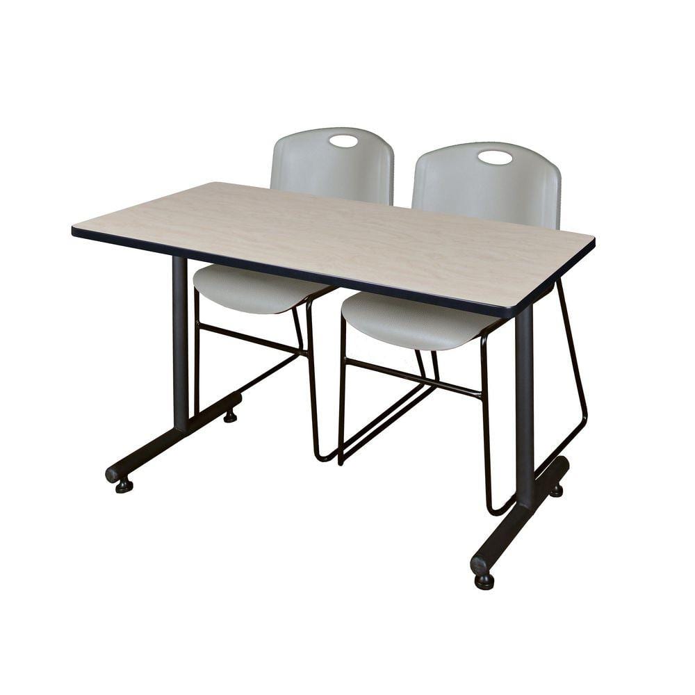 Regency Kobe 48 in x 30 in. Maple T-Base Training Seminar Table