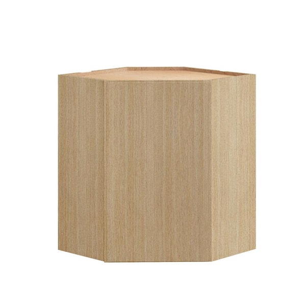 Home Decorators Collection Hargrove 24 in. W x 12 in. D x 30 in. H Assembled Plywood Wall Corner Kitchen Cabinet in Vanguard Oak with Soft Close