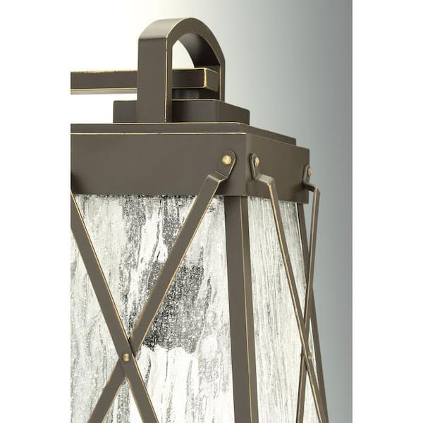 Progress Lighting Creighton Antique Bronze Traditional Clear Glass Lantern Pendant Light