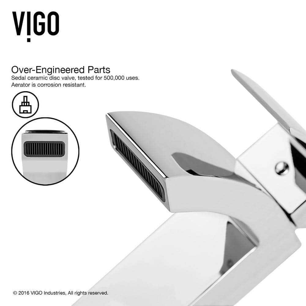 Sleek Chrome Modern Single-Handle Vessel Bathroom Faucet