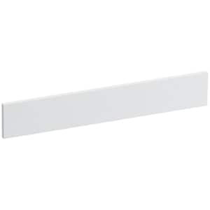 Solid/Expressions 21.25 in. Universal Solid Surface Vanity Sidesplash in White Expressions