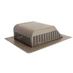 50 sq. in. NFA Aluminum Slant-Back Roof Louver Static Vent in Weatherwood (Sold in Carton of 6 only)
