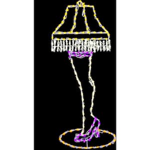 52 in. Christmas Leg Lamp with LED Lights