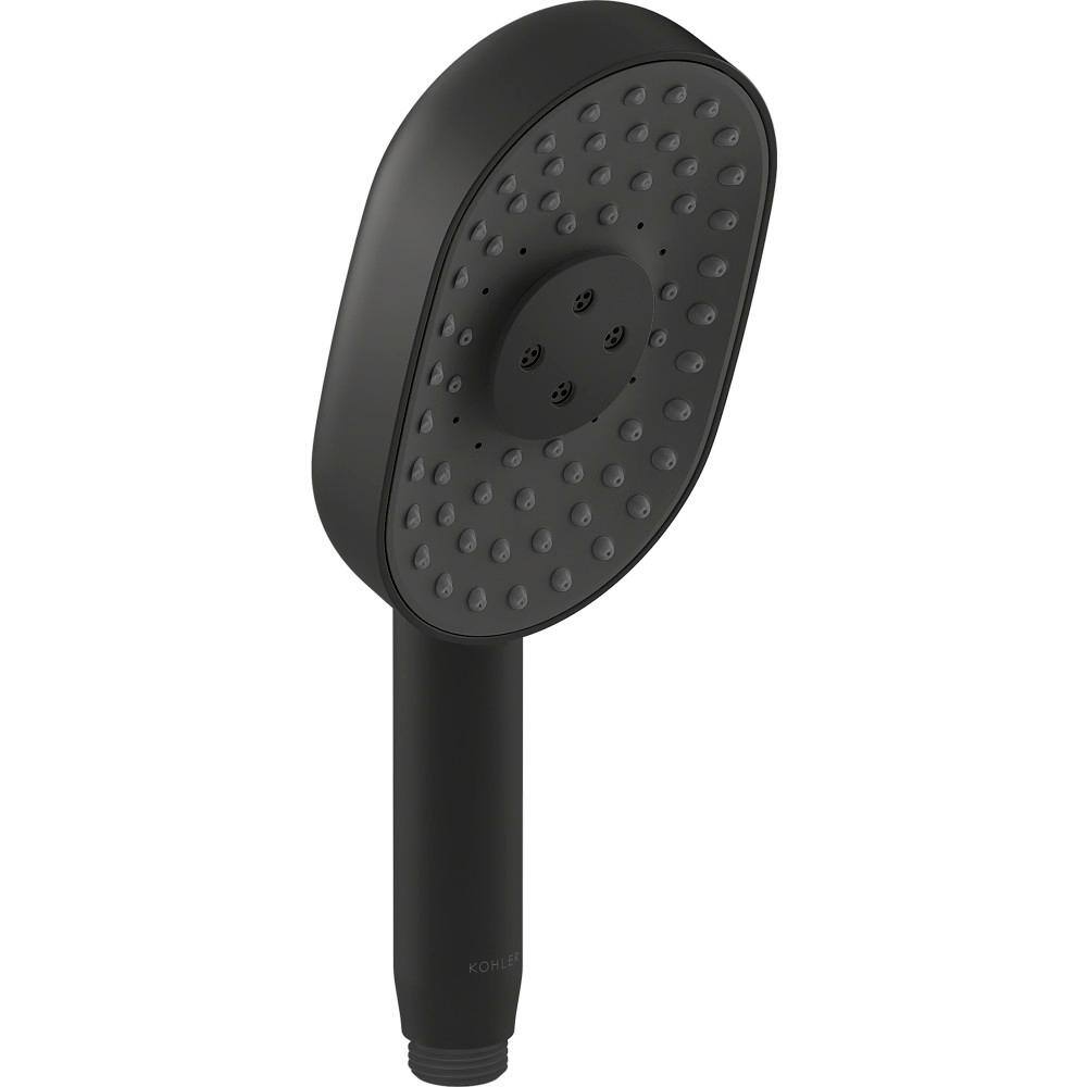 Statement 3-Spray Patterns with 2.5 GPM 3.63 in. Wall Mount Handheld Shower Head in Matte Black