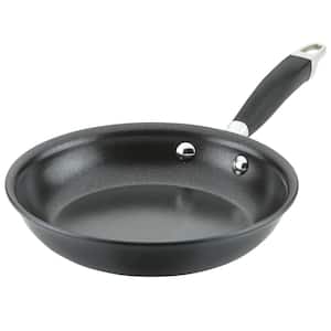 8 .5 in. Hard-Anodized Aluminum Ultra Durable Nonstick Stain-Resistant Frying Pan in Onyx Color with Grip Handle