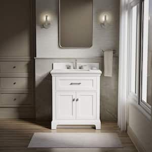 Vanilla　1025 KOHLER Chesil 30in. Single Sink Freestanding White Bath