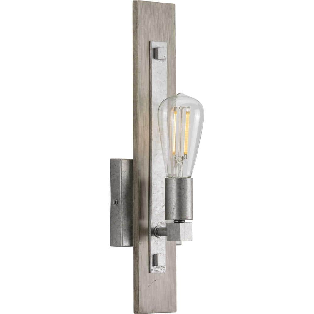 Hemsworth Rustic Nickel 16.75" Dimmable Direct Wired Sconce