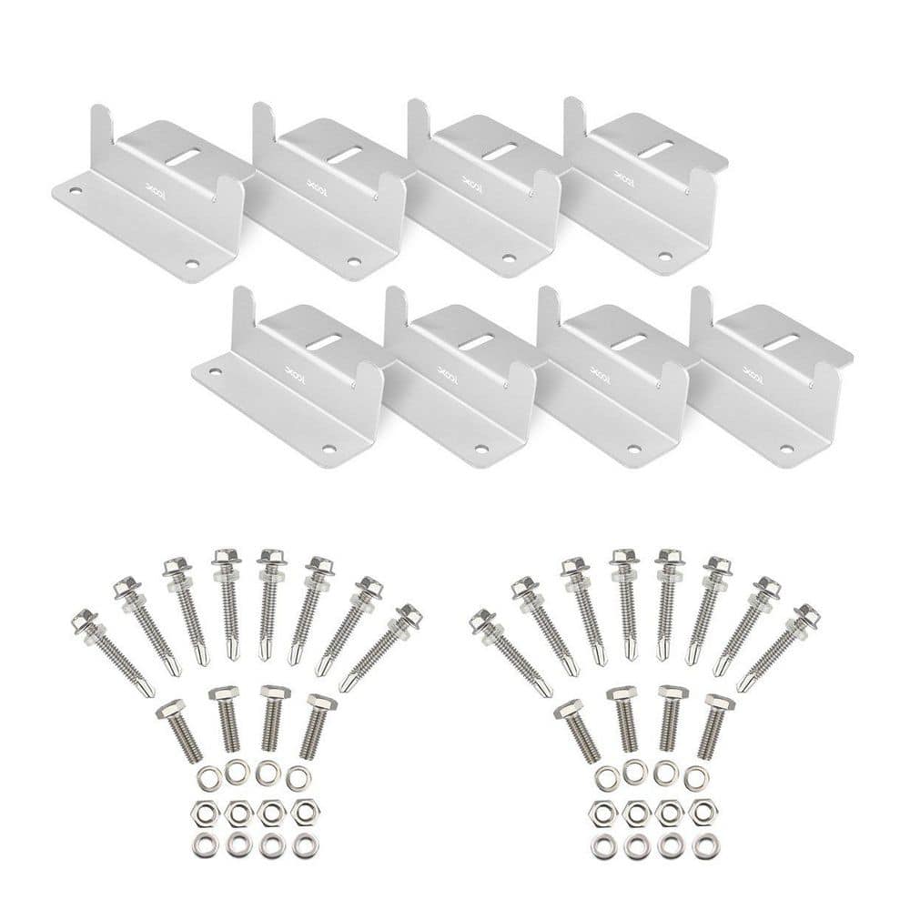 2 Sets of Solar Panel Z-Bracket Mounts with Hardware for RVs, Boats, Roofs, Walls and Off-Grid Installations 4 Units price history on PriceWatchPro