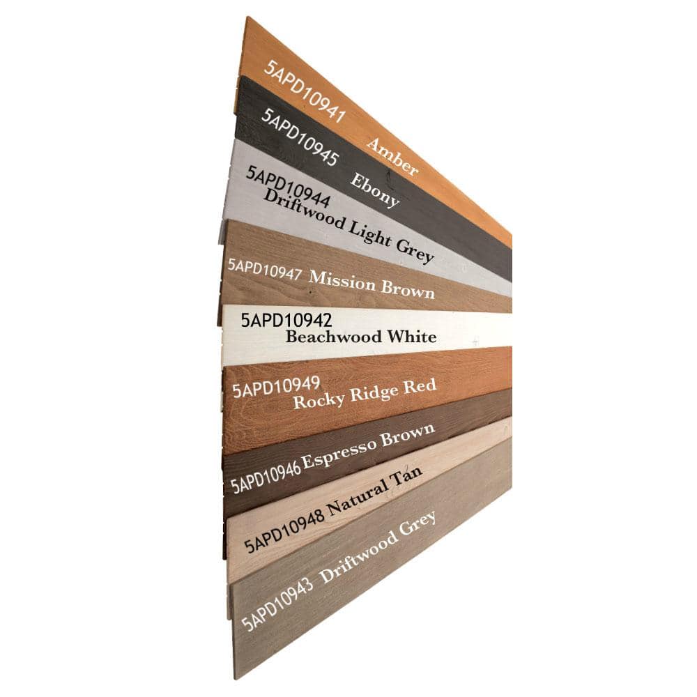Ebony Rustic Pine Wood Plank Self-Adhesive Set of 10