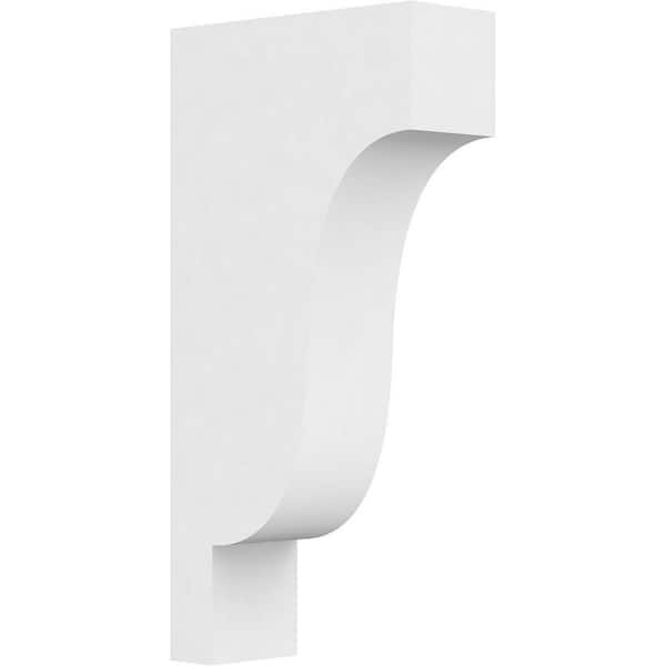 Ekena Millwork 3 in. x 18 in. x 9 in. Standard Newport Architectural Grade PVC Corbel