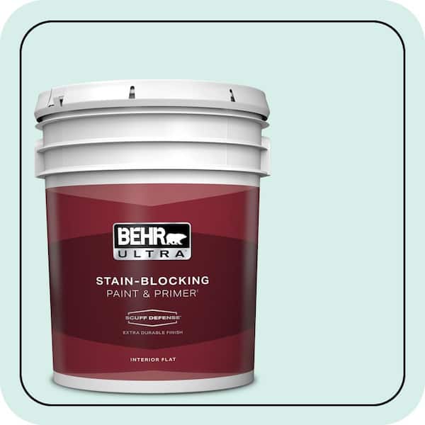 BEHR ULTRA 5 gal. #M450-1 Dew Pointe Extra Durable Flat Interior Paint & Primer