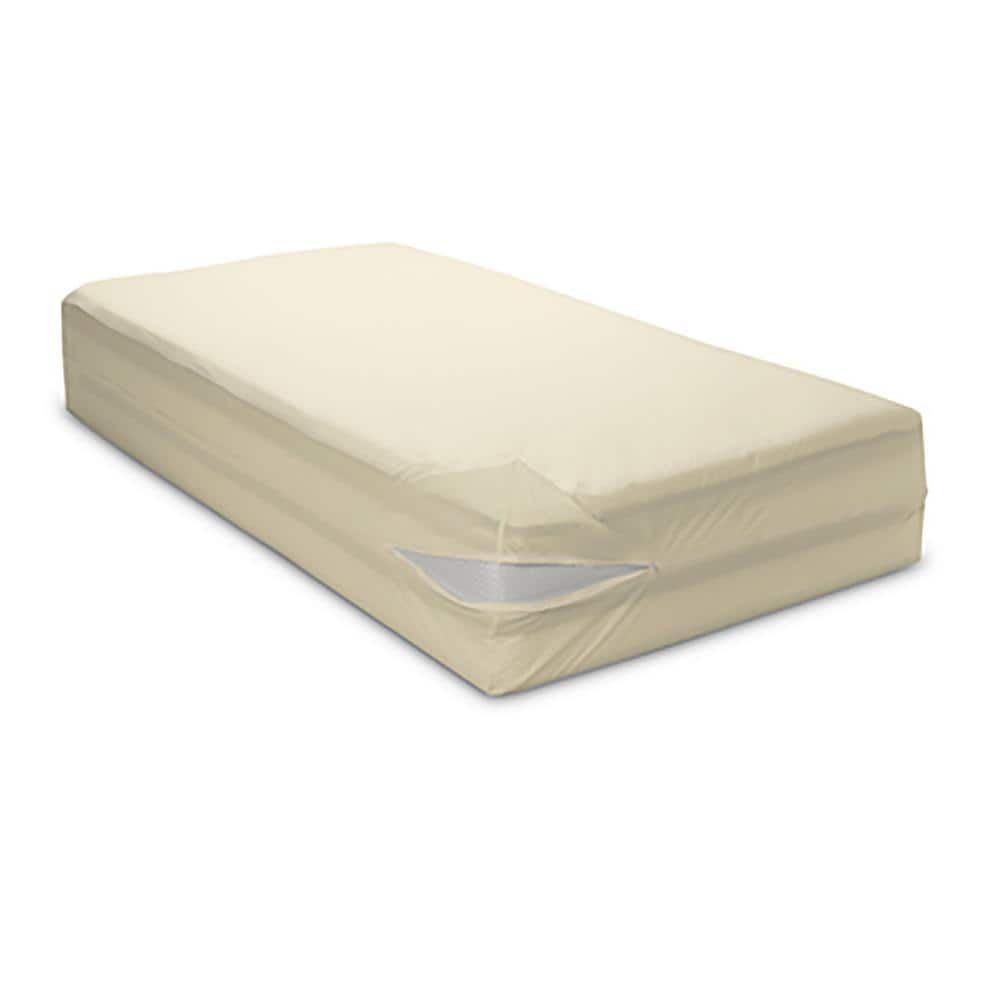 BedCare All-Cotton Hypoallergenic Mattress Cover - Protector/Encasement -  12 Deep Lg Twin