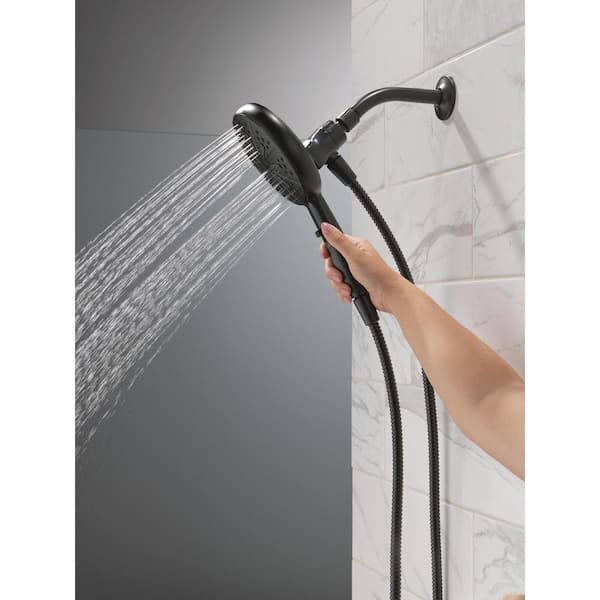 Nicoli Single Handle 6-Spray Tub and Shower Faucet 1.75 GPM in. Matte Black Valve Included