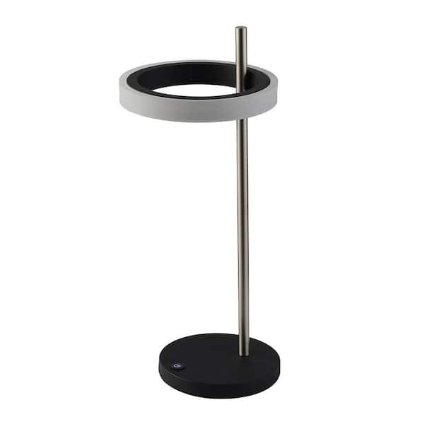NOVA of California Aerial 21 in. Antique Nickel Table Lamp
