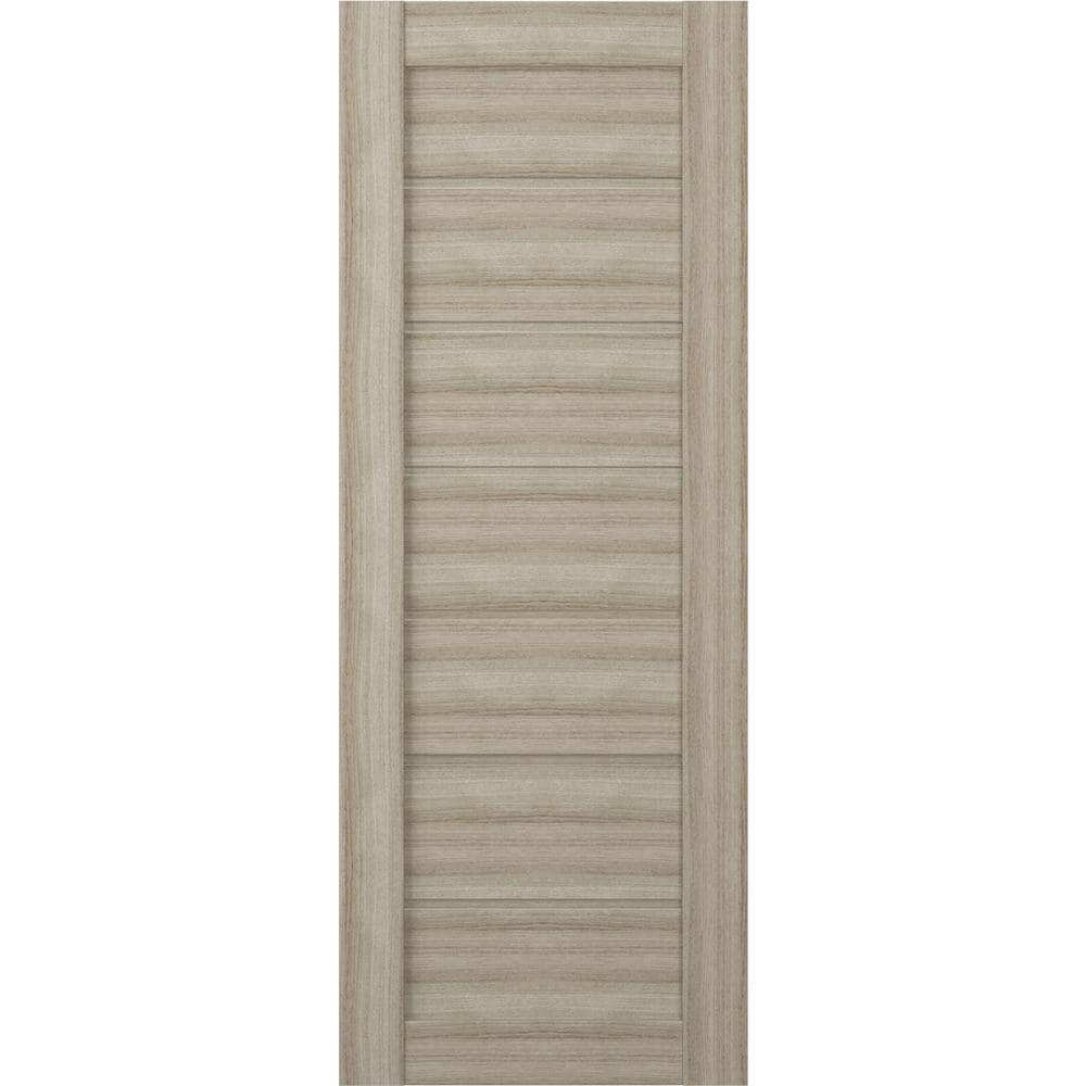Alda 30 in. x 80 in. 1 Panel No Bore Solid Core Shambor Prefinished Wood Interior Door Slab price history on PriceWatchPro