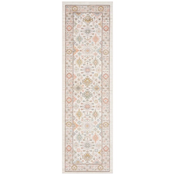 Crestwood Cream 2 ft. x 8 ft. Oriental Indoor Area Rug