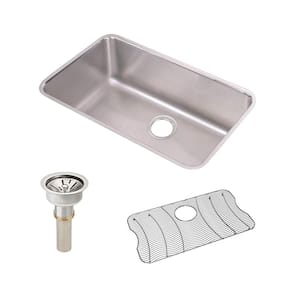 Lustertone 31in. Undermount 1 Bowl 18 Gauge  Stainless Steel Sink w/ Accessories