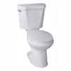 2-Piece 1.28 GPF High Efficiency Single Flush Elongated Toilet in White