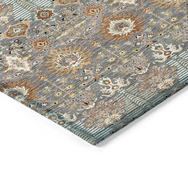 Chantille Machine Washable Indoor/Outdoor Abstract ACN2251 Gray 10 ft. x 14 ft. Area Rug