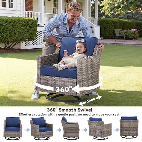 Leisuremod Summit Egg shape outdoor single person patio
