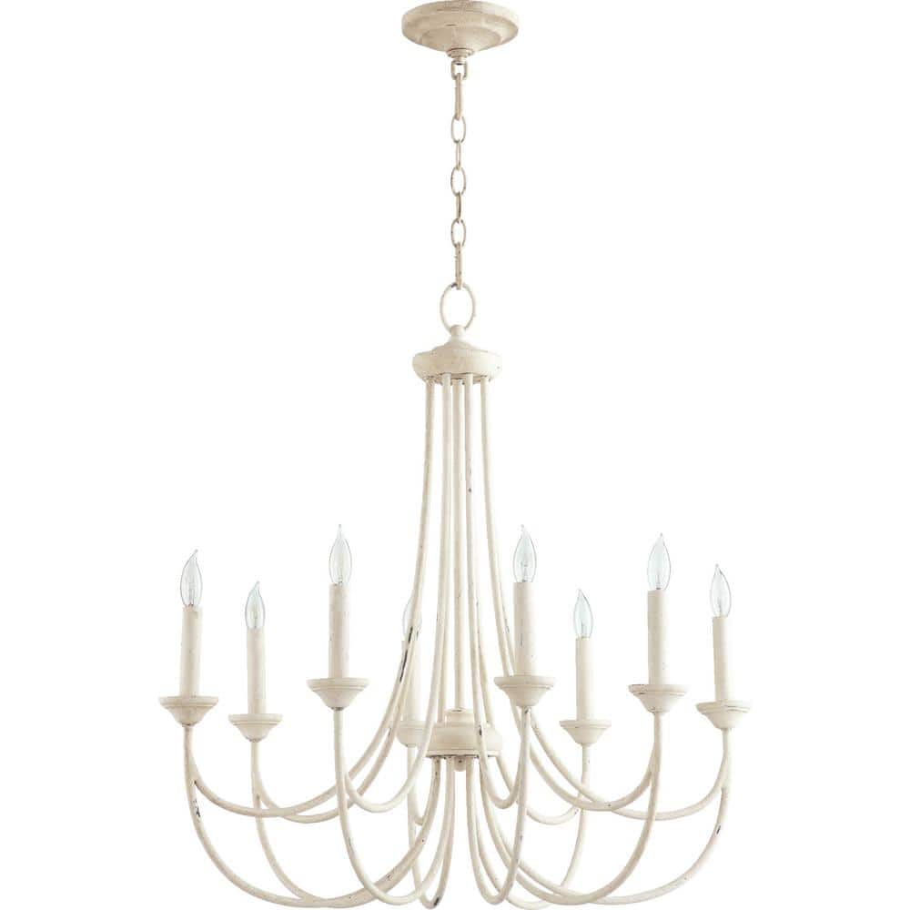 Elegant Persian White 8-Light Traditional Chandelier