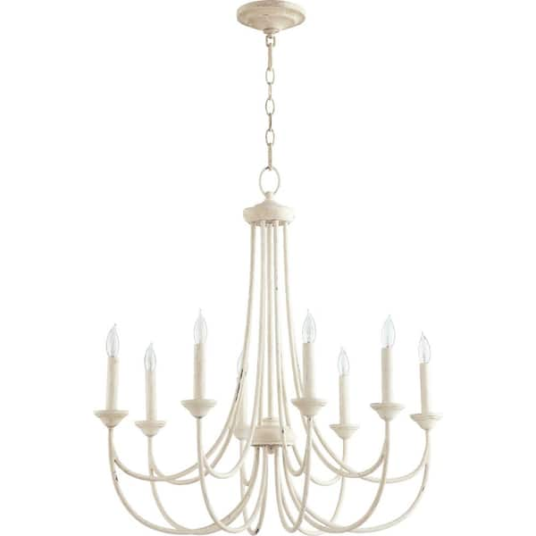 Quorum INTERNATIONAL Brooks 8-Light Persian White Chandelier