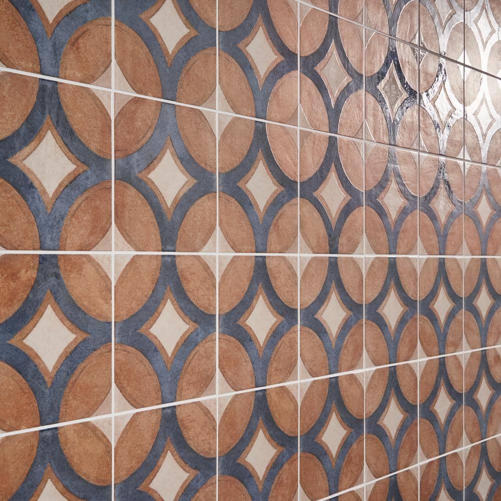 Capri 8x8 Matte Porcelain Patterned Floor and Wall Tile