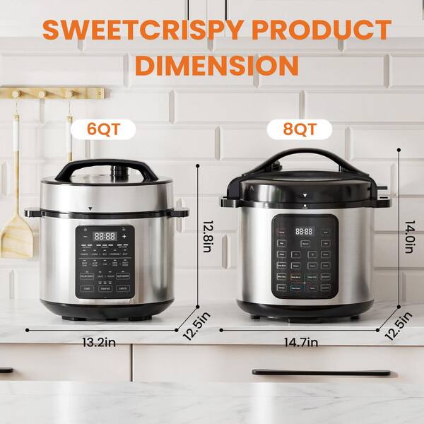 8 qt. 12 in. 1 Electric Multi-Cookers in Black, Lid and 8 qt. 12 in. 1 Electric Multi-Cookers in Black, Lid and