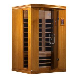 Tru Heat Upgraded 2 Person Far Infrared Sauna with 6 Carbon Tech Heaters, MP3, Light and Dual Controls