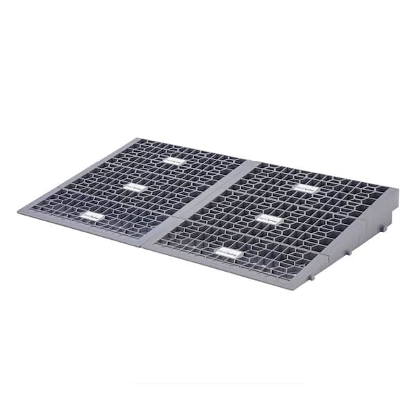 32 in. W Plastic Multi-Height Threshold Ramp-800 lb Weight Capacity