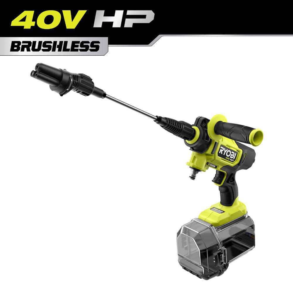 RYOBI 40V HP Brushless EZClean 600 PSI 0.7 GPM Cold Water Electric