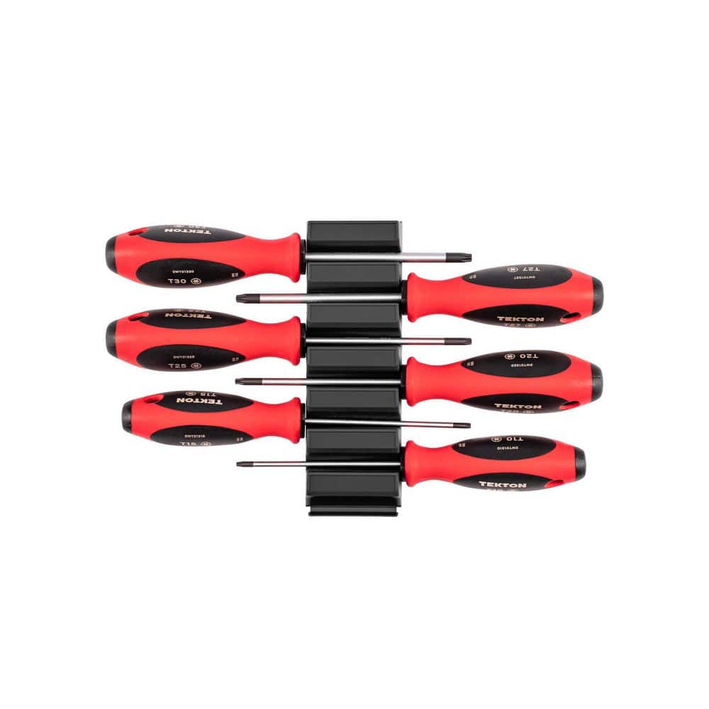 i210 7本セット(4-W) 赤ドット MODUS T120 Xフレックス TEKTON Torx Screwdriver Set with Modular Organizers-4 Inch Shanks