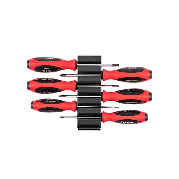 Torx Screwdriver Set with Modular Organizers-4 Inch Shanks, 6-Piece (T10-T30)