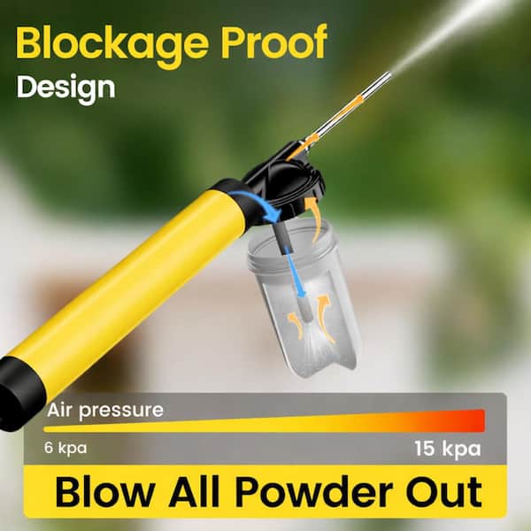 4 ft. Adjustable Diatomaceous Earth Powder Duster, Pump Sprayer