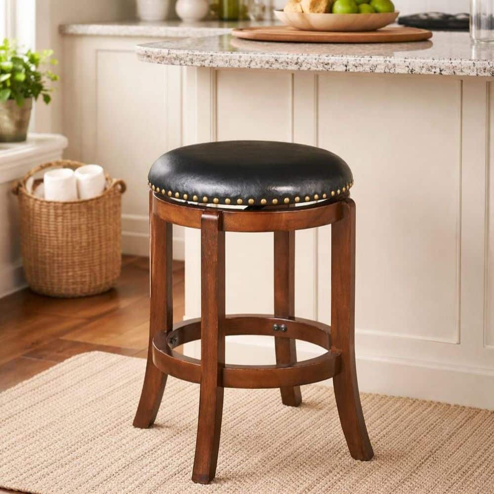 Boraam Cordova 24 in. Cappuccino Bar Stool 33824 - The Home Depot