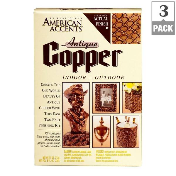 Rust-Oleum American Accents Antique Copper Finish Decorative Kit (3-Pack)