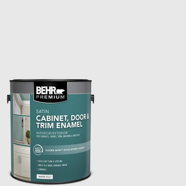 1 gal. #PR-W09 Nimbus Cloud Satin Enamel Interior/Exterior Cabinet, Door & Trim Paint