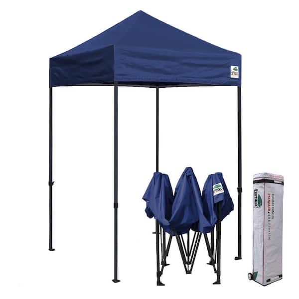 Terracemaster Commercial 5 ft. x 5 ft. Navy Blue Pop Up Canopy Tent with Roller Bag