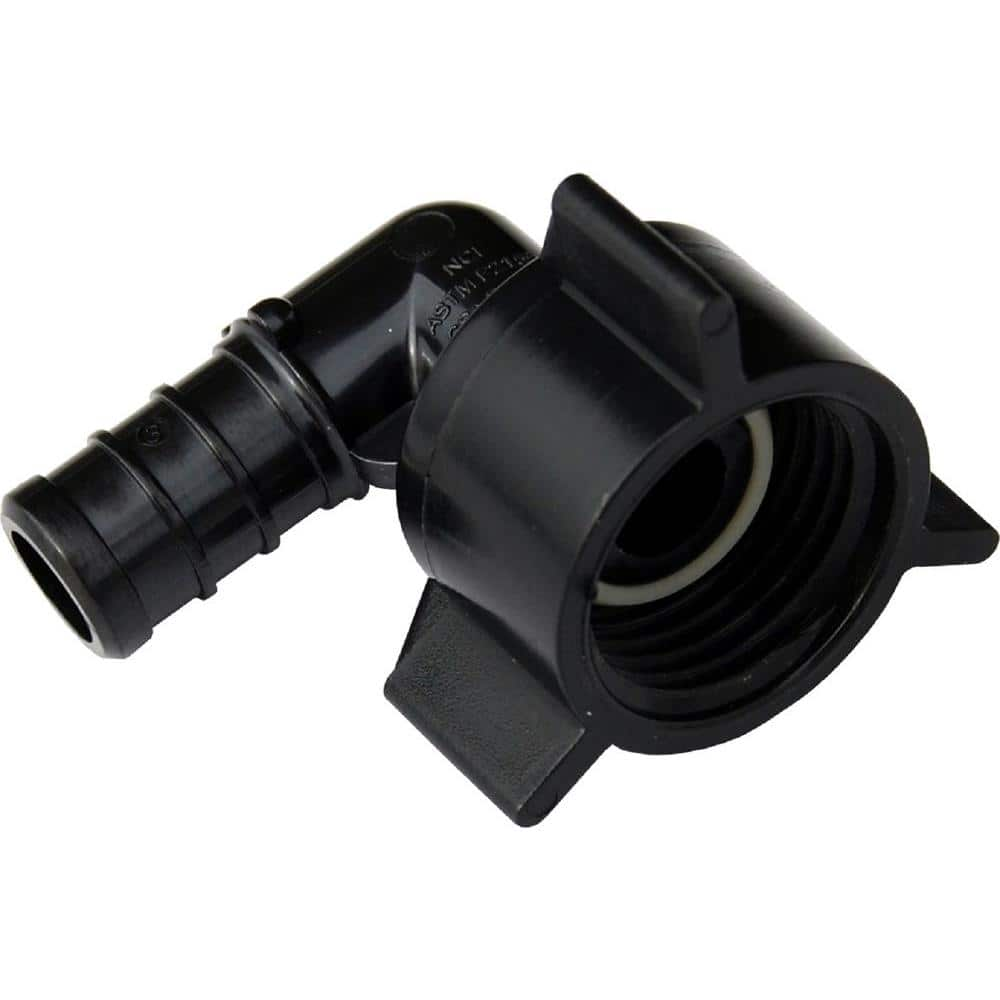 SharkBite 1/2 in. PEX Barb x FIP Plastic 90Degree Swivel Elbow Fitting