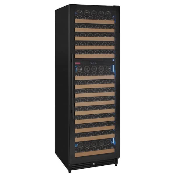 Reserva Series Digital 172-Bottle Dual Zone Wine Cooler in Black Metal with Right Hinge
