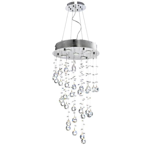 Aurora Lighting 5-Light Chrome Chandelier
