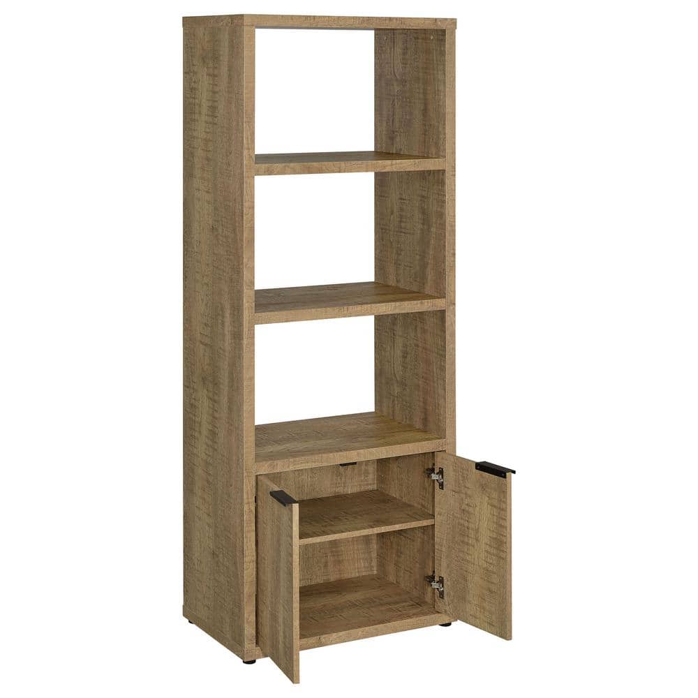 Rustic Mango Wood 3-Piece Entertainment Center with Storage
